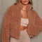 Fashion Cashmere Cardigan Short Jacket Lamb Wool Coat Women - ROUTINE FASHION